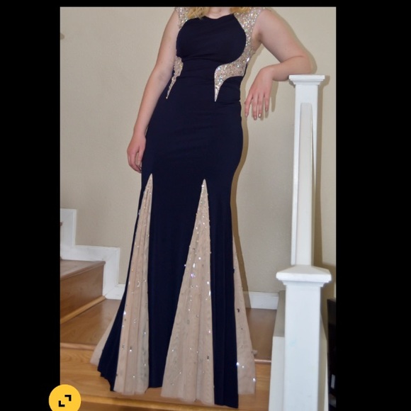 light blue dresses for a wedding Beaded Mermaid Prom Dress 20159 – vigocouture main image 0